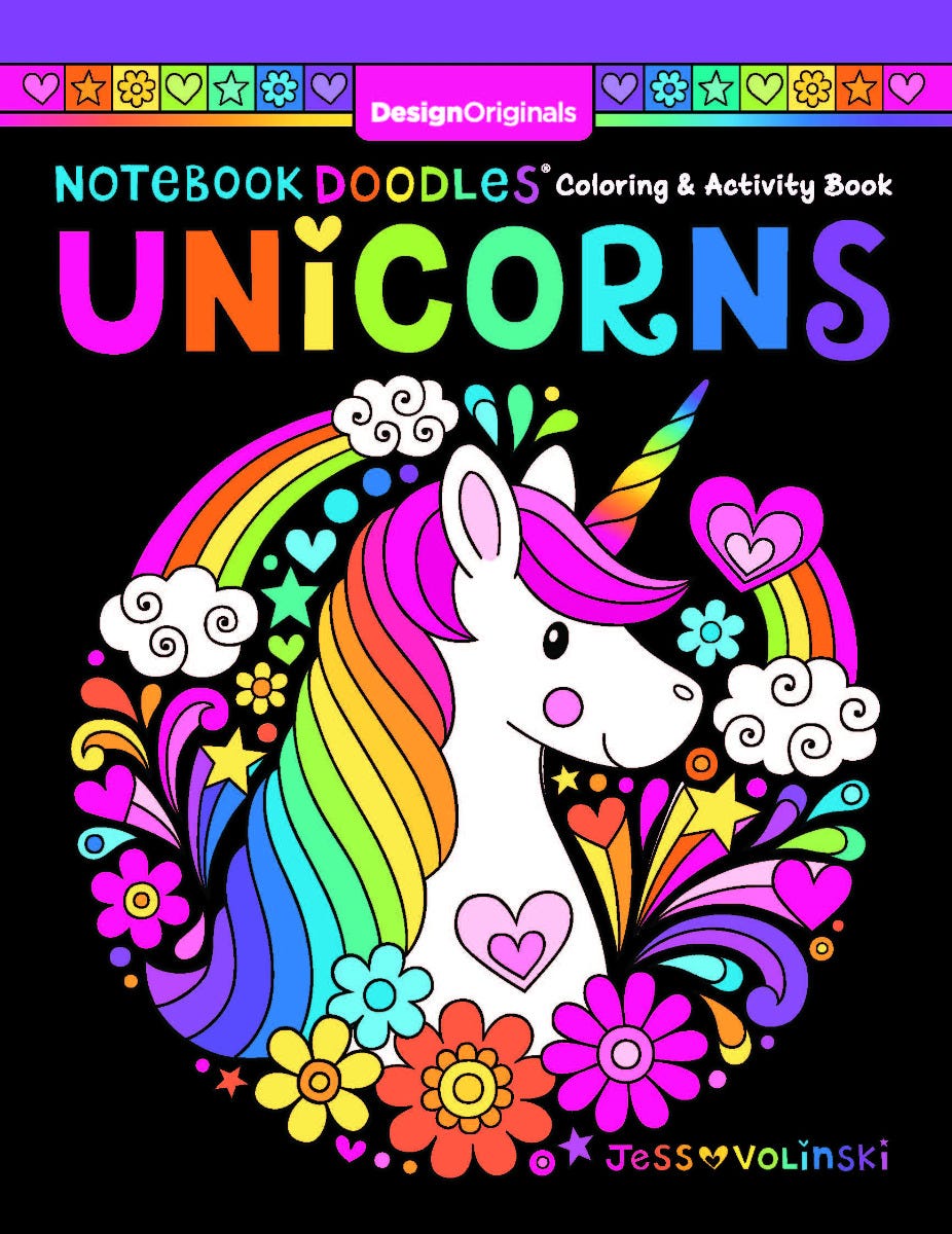 Notebook Doodles Unicorns: Coloring and Activity Book [Book]