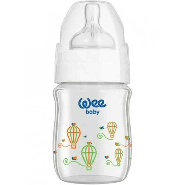 Wee Baby Air Baloon Heat Resistant Glass Feeding Bottle - 280 ml