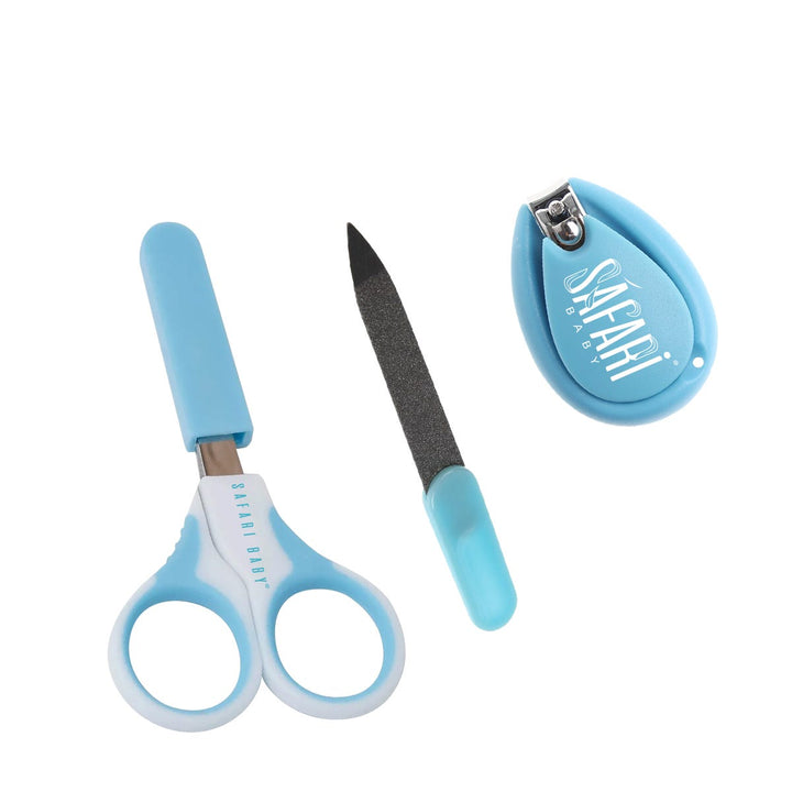 Safari Baby Nail Care Kit | 4 Pieces | Blue