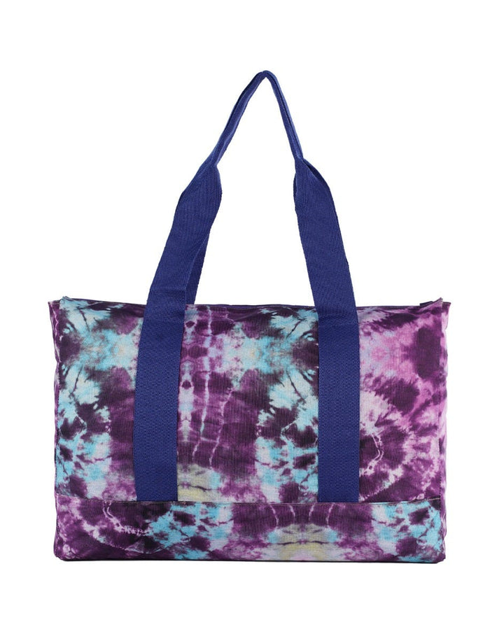 Cubs Flamingos and Purple Women Double Faced Tote Bag