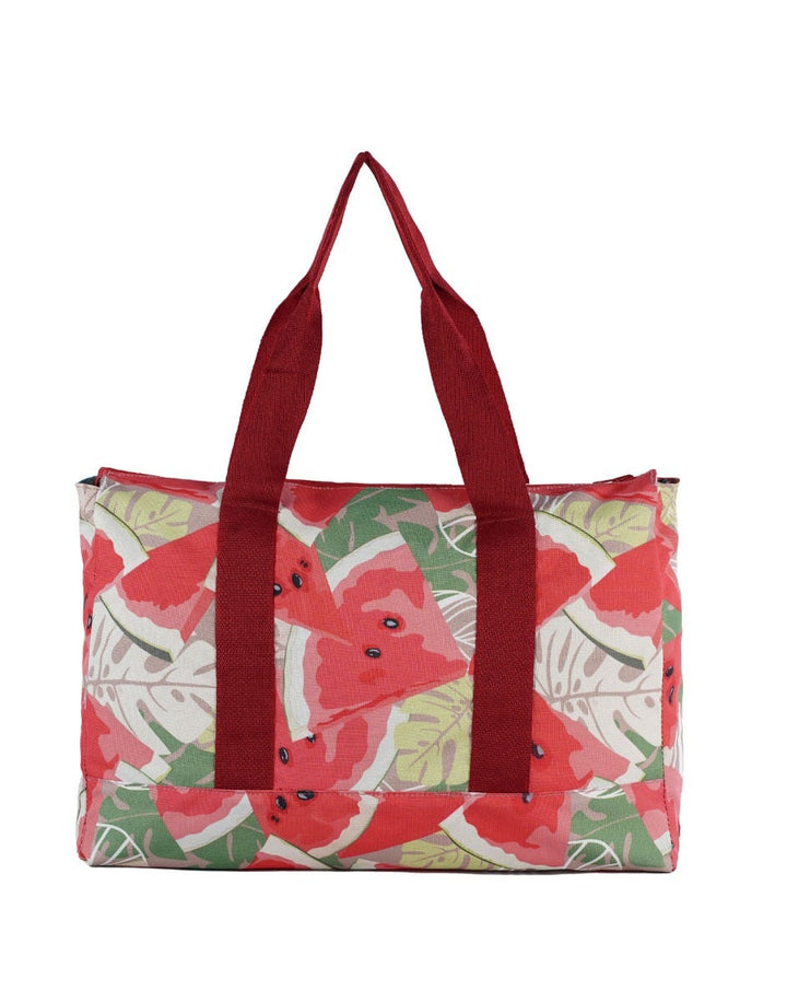 Cubs Watermelons and Red Women Double Faced Tote Bag