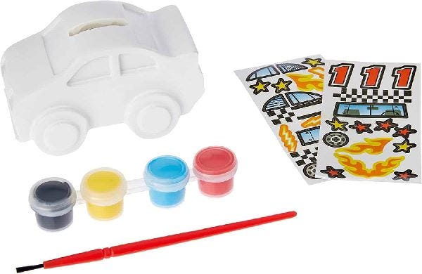 Melissa and Doug Created by Me! Race Car Bank Craft Kit