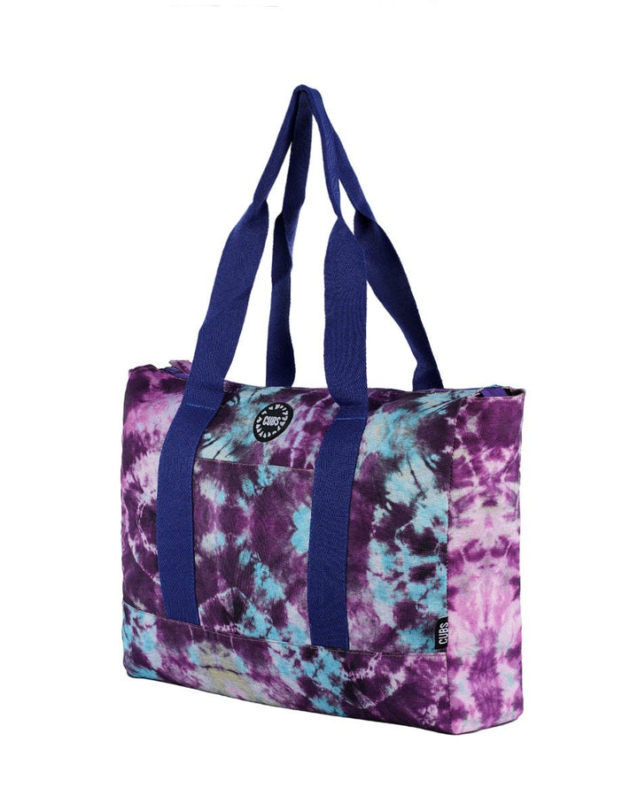 Cubs Flamingos and Purple Women Double Faced Tote Bag