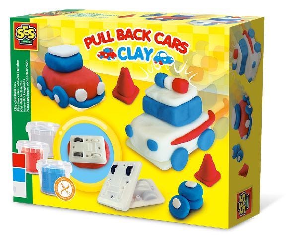 SES Creative Pull Back Cars Dough - Small