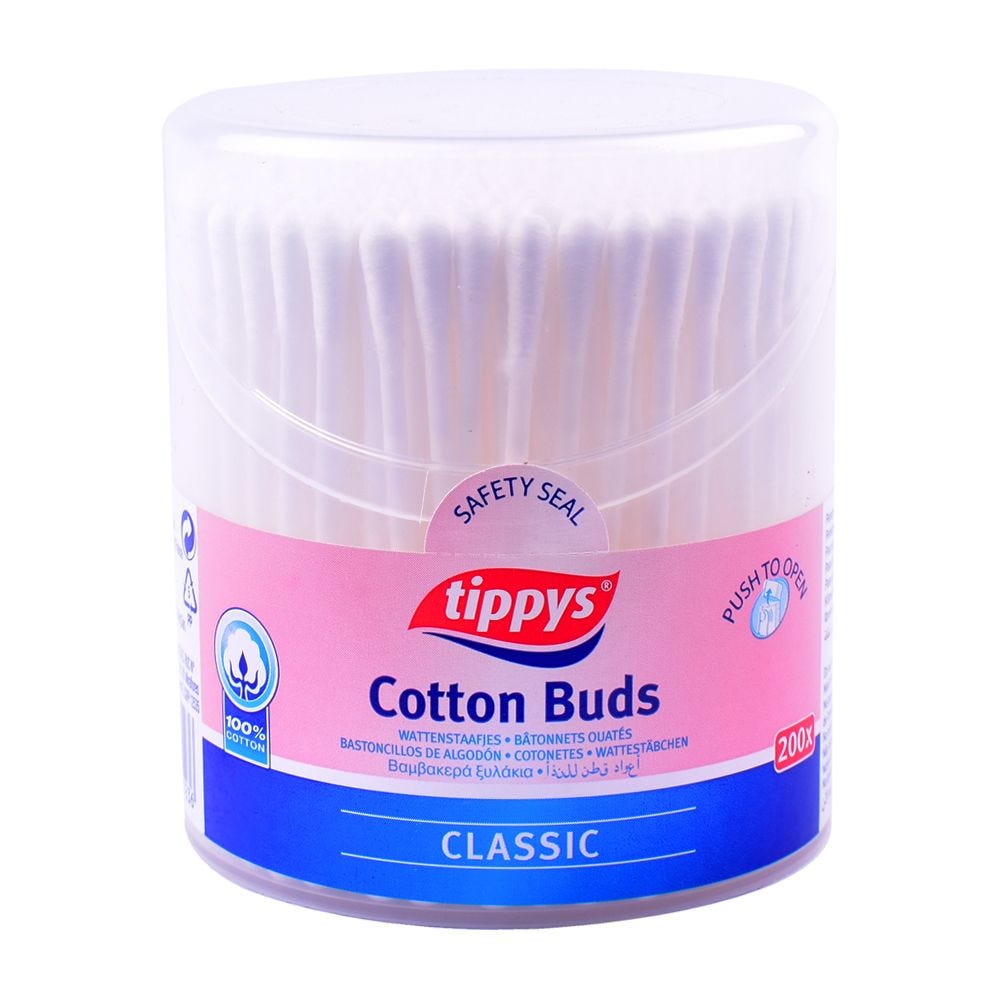 Tippys Classic Cotton Buds White | 200 Pieces, Buy Online | Best Price ...