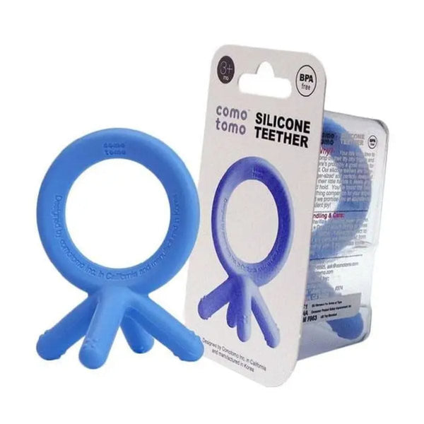 Comotomo Silicone Baby Teether | Blue