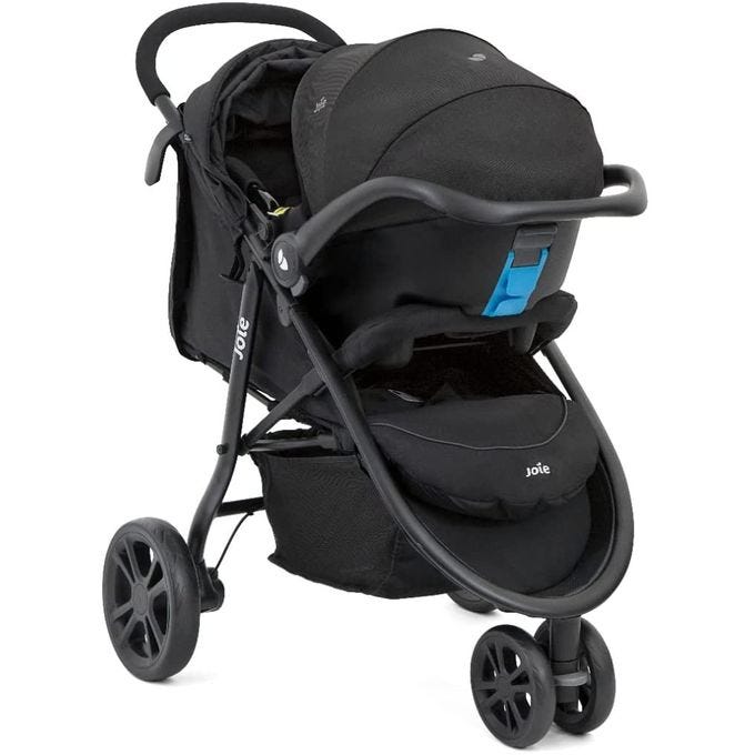 Joie Litetrax 3 Travel System Stroller - Coal